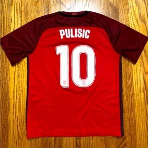 Nike Christian Pulisic Team USA USMNT #10 Jersey 2017 Red Third Large Authentic